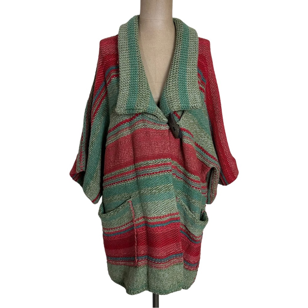 Ralph Lauren Blue Label Red and Green Cardigan